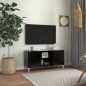 vidaXL Comodino con Gambe in Legno Massello Nero 103,5x30x50 cm vidaXL Comodino con Gambe in Legno Massello Nero 103,5x30x50 cm