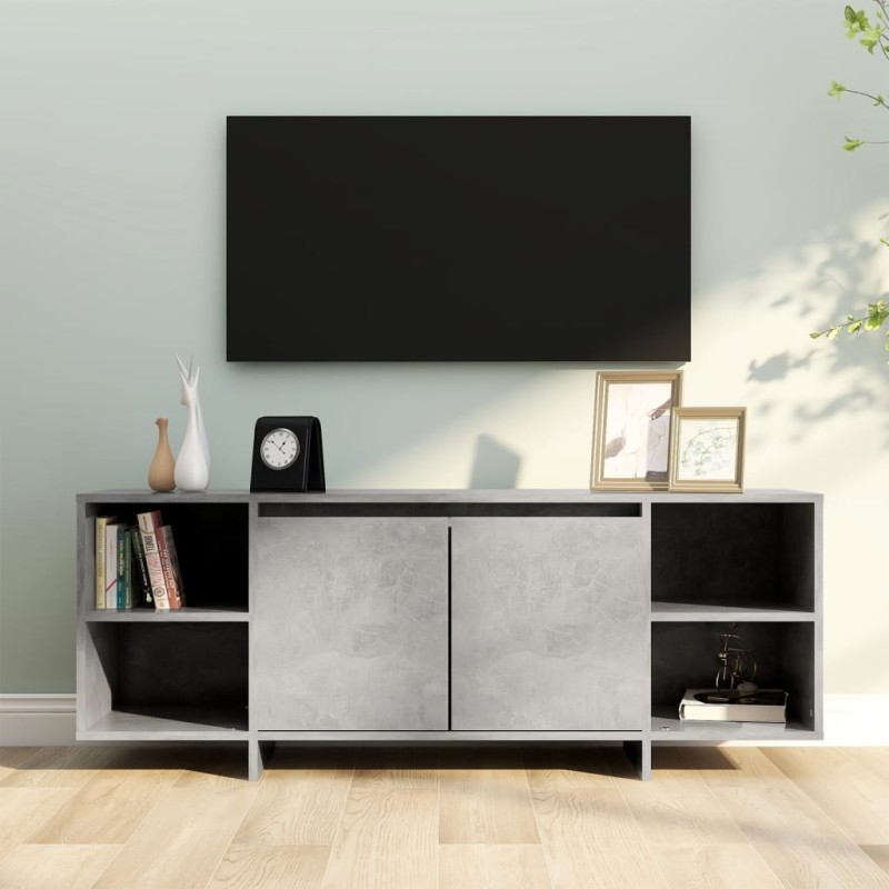 vidaXL Mobile TV Grigio Cemento 130x35x50 cm in Truciolato  