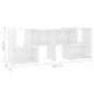 vidaXL Mobile Porta TV Bianco Lucido 104x30x52 cm in Legno Multistrato vidaXL Mobile Porta TV Bianco Lucido 104x30x52 cm in Legno Multistrato