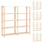 vidaXL Scaffali a 5 Livelli 5 pz 170x38x170 cm Massello Pino 500kg vidaXL Scaffali a 5 Livelli 5 pz 170x38x170 cm Massello Pino 500kg