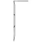 Parete Doccia Walk in Mensola Nera 80x195cm Vetro ESG Alluminio Parete Doccia Walk in Mensola Nera 80x195cm Vetro ESG Alluminio