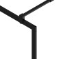 Parete Doccia Walk in Mensola Nera 80x195cm Vetro ESG Alluminio Parete Doccia Walk in Mensola Nera 80x195cm Vetro ESG Alluminio