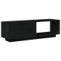 vidaXL Mobile Porta TV Nero 110x30x33,5 cm in Legno Massello di Pino vidaXL Mobile Porta TV Nero 110x30x33,5 cm in Legno Massello di Pino