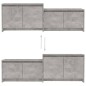 vidaXL Mobile TV Grigio Cemento 146,5x35x50 cm in Truciolato vidaXL Mobile TV Grigio Cemento 146,5x35x50 cm in Truciolato
