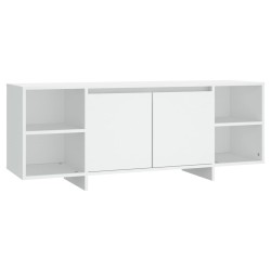 vidaXL Mobile Porta TV Bianco 130x35x50 cm in Truciolato