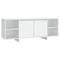 vidaXL Mobile Porta TV Bianco 130x35x50 cm in Truciolato