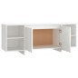 vidaXL Mobile Porta TV Bianco 130x35x50 cm in Truciolato