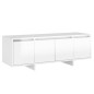 vidaXL Mobile TV Bianco Lucido 120x30x40,5 cm in Truciolato vidaXL Mobile TV Bianco Lucido 120x30x40,5 cm in Truciolato