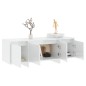 vidaXL Mobile TV Bianco Lucido 120x30x40,5 cm in Truciolato vidaXL Mobile TV Bianco Lucido 120x30x40,5 cm in Truciolato