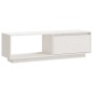 vidaXL Mobile Porta TV Bianco 110x30x33,5 cm in Legno Massello di Pino vidaXL Mobile Porta TV Bianco 110x30x33,5 cm in Legno Massello di Pino