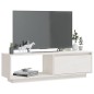 vidaXL Mobile Porta TV Bianco 110x30x33,5 cm in Legno Massello di Pino vidaXL Mobile Porta TV Bianco 110x30x33,5 cm in Legno Massello di Pino