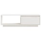 vidaXL Mobile Porta TV Bianco 110x30x33,5 cm in Legno Massello di Pino vidaXL Mobile Porta TV Bianco 110x30x33,5 cm in Legno Massello di Pino