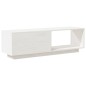 vidaXL Mobile Porta TV Bianco 110x30x33,5 cm in Legno Massello di Pino vidaXL Mobile Porta TV Bianco 110x30x33,5 cm in Legno Massello di Pino
