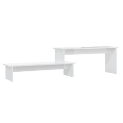 vidaXL Mobile Porta TV Bianco Lucido 180x30x43 cm in Truciolato