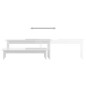 vidaXL Mobile Porta TV Bianco Lucido 180x30x43 cm in Truciolato vidaXL Mobile Porta TV Bianco Lucido 180x30x43 cm in Truciolato