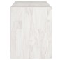 vidaXL Mobile Porta TV Bianco 104x33x41 cm in Legno Massello di Pino vidaXL Mobile Porta TV Bianco 104x33x41 cm in Legno Massello di Pino
