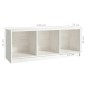 vidaXL Mobile Porta TV Bianco 104x33x41 cm in Legno Massello di Pino vidaXL Mobile Porta TV Bianco 104x33x41 cm in Legno Massello di Pino