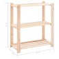 vidaXL Scaffali a 3 Livelli 2 pz 80x38x90 cm in Massello Pino 150 kg vidaXL Scaffali a 3 Livelli 2 pz 80x38x90 cm in Massello Pino 150 kg