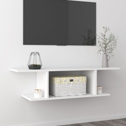 vidaXL Armadietto a Parete per TV Bianco 103x30x26,5 cm