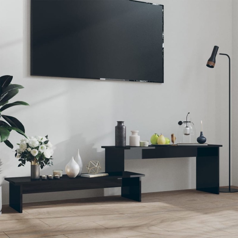 vidaXL Mobile TV Nero Lucido 180x30x43 cm in Truciolato vidaXL Mobile TV Nero Lucido 180x30x43 cm in Truciolato