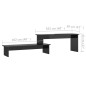 vidaXL Mobile TV Nero Lucido 180x30x43 cm in Truciolato vidaXL Mobile TV Nero Lucido 180x30x43 cm in Truciolato