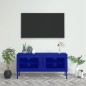 vidaXL Mobile TV Blu Marino 105x35x50 cm in Acciaio vidaXL Mobile TV Blu Marino 105x35x50 cm in Acciaio