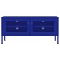 vidaXL Mobile TV Blu Marino 105x35x50 cm in Acciaio vidaXL Mobile TV Blu Marino 105x35x50 cm in Acciaio