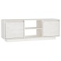 vidaXL Mobile Porta TV Bianco 110x30x40 cm in Legno Massello di Pino vidaXL Mobile Porta TV Bianco 110x30x40 cm in Legno Massello di Pino