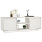 vidaXL Mobile Porta TV Bianco 110x30x40 cm in Legno Massello di Pino vidaXL Mobile Porta TV Bianco 110x30x40 cm in Legno Massello di Pino