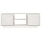 vidaXL Mobile Porta TV Bianco 110x30x40 cm in Legno Massello di Pino vidaXL Mobile Porta TV Bianco 110x30x40 cm in Legno Massello di Pino