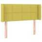 Testiera ad Orecchio Verde 83x16x78/88 cm in Tessuto
