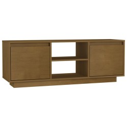vidaXL Mobile Porta TV Marrone Miele 110x30x40 cm in Legno di Pino