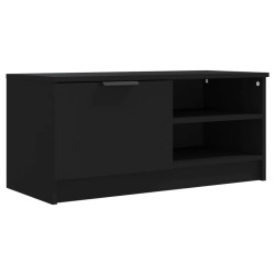 vidaXL Mobile Porta TV Nero 80x35x36,5 cm in Legno Multistrato