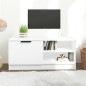 vidaXL Mobile Porta TV Bianco 80x35x36,5 cm in Legno Multistrato vidaXL Mobile Porta TV Bianco 80x35x36,5 cm in Legno Multistrato