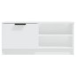 vidaXL Mobile Porta TV Bianco 80x35x36,5 cm in Legno Multistrato vidaXL Mobile Porta TV Bianco 80x35x36,5 cm in Legno Multistrato