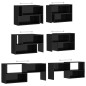 vidaXL Mobile TV Nero Lucido 149x30x52 cm in Truciolato vidaXL Mobile TV Nero Lucido 149x30x52 cm in Truciolato