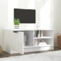 vidaXL Mobile Porta TV Bianco Lucido 80x35x45 cm in Legno Multistrato