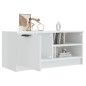 vidaXL Mobile Porta TV Bianco Lucido 80x35x45 cm in Legno Multistrato