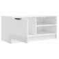 vidaXL Mobile Porta TV Bianco Lucido 80x35x45 cm in Legno Multistrato