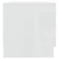 vidaXL Mobile Porta TV Bianco Lucido 80x35x45 cm in Legno Multistrato