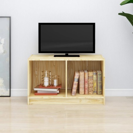 vidaXL Mobile Porta TV 70x33x42 cm in Legno Massello di Pino