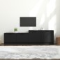 vidaXL Mobile Porta TV Nero 158,5x36x45 cm in Legno Multistrato vidaXL Mobile Porta TV Nero 158,5x36x45 cm in Legno Multistrato