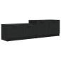 vidaXL Mobile Porta TV Nero 158,5x36x45 cm in Legno Multistrato vidaXL Mobile Porta TV Nero 158,5x36x45 cm in Legno Multistrato