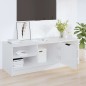 vidaXL Mobile Porta TV Bianco Lucido 102x35,5x36,5cm Legno Multistrato vidaXL Mobile Porta TV Bianco Lucido 102x35,5x36,5cm Legno Multistrato