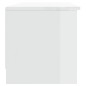 vidaXL Mobile Porta TV Bianco Lucido 102x35,5x36,5cm Legno Multistrato vidaXL Mobile Porta TV Bianco Lucido 102x35,5x36,5cm Legno Multistrato
