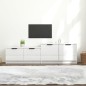 vidaXL Mobile Porta TV Bianco Lucido 158,5x36x45 cm Legno Multistrato vidaXL Mobile Porta TV Bianco Lucido 158,5x36x45 cm Legno Multistrato