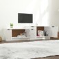 vidaXL Mobile Porta TV Bianco Lucido 158,5x36x45 cm Legno Multistrato vidaXL Mobile Porta TV Bianco Lucido 158,5x36x45 cm Legno Multistrato