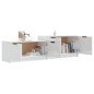 vidaXL Mobile Porta TV Bianco Lucido 158,5x36x45 cm Legno Multistrato vidaXL Mobile Porta TV Bianco Lucido 158,5x36x45 cm Legno Multistrato