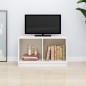 vidaXL Mobile Porta TV Bianco 70x33x42 cm in Legno Massello di Pino vidaXL Mobile Porta TV Bianco 70x33x42 cm in Legno Massello di Pino