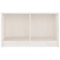 vidaXL Mobile Porta TV Bianco 70x33x42 cm in Legno Massello di Pino vidaXL Mobile Porta TV Bianco 70x33x42 cm in Legno Massello di Pino